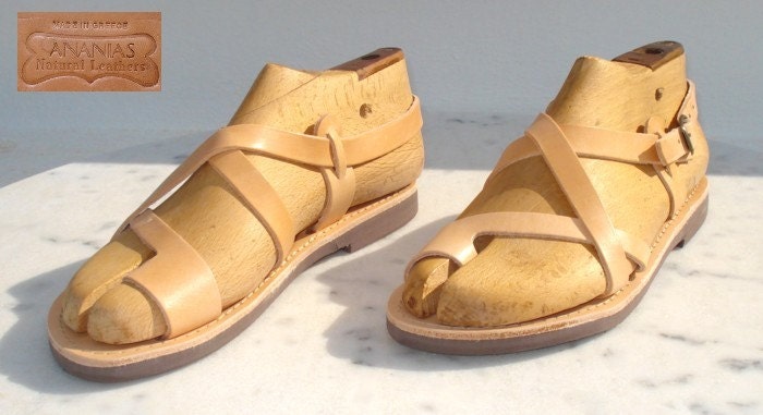 ANANIAS Greek Roman handmade leather Sandals for men