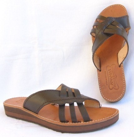 ANANIAS handmade Roman leather sandals from Greece, EUR size 36