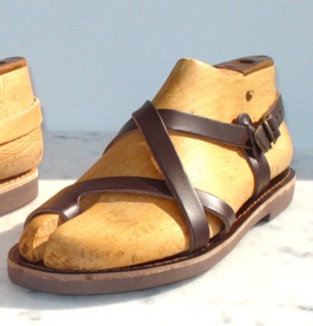 ANANIAS Greek Grecian Roman handmade leather Sandals from Greece