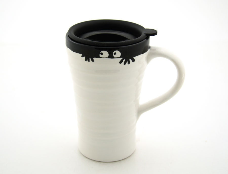 Funny Monster Ceramic Travel Mug