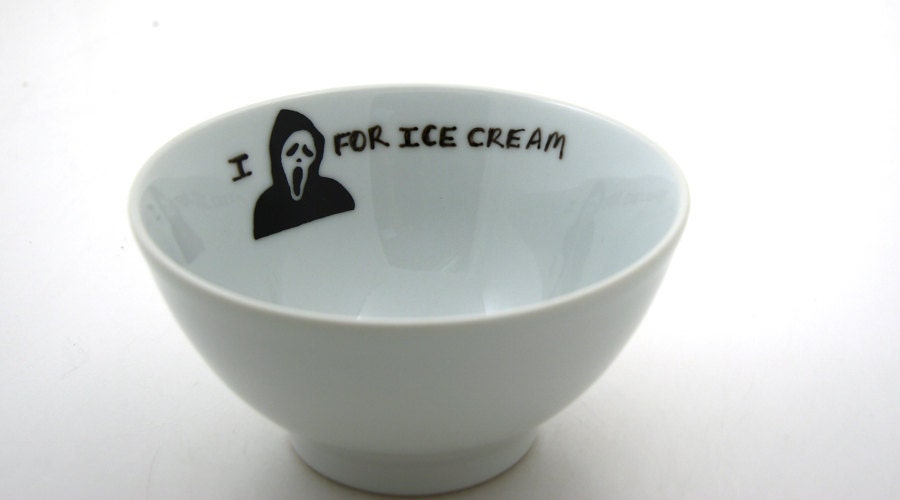 Bowl Funny Gift I Scream For Ice Cream Bowl- Horror Fan