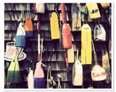 Hanging Buoys Photography / Nautical Home Decor / 8x10 print / Seaside Cape Cod / Coastal Art / Cottage New England photography