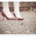 Red High Heels Photograph / Portrait Photography / 8x10 / surreal dreamy wall art print / red vintage style retro decor / fashion photograph