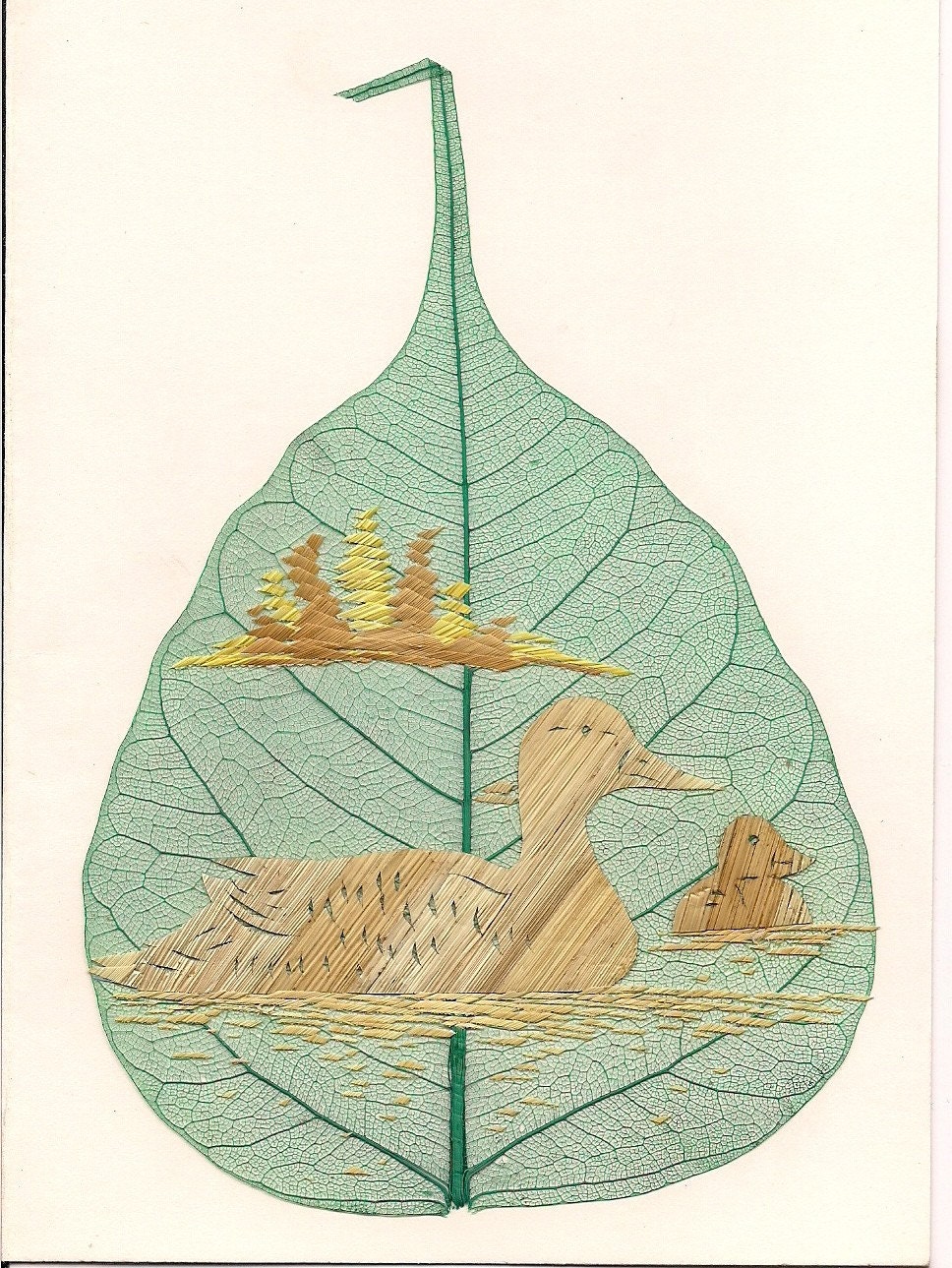 Birds Limited Edition Unique Leaf art. Handcrafted signed Numbered ducks,cardinals, blue jays, parrots, swans, eagles