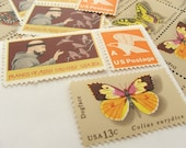 Wings of Kindness .. UNused Vintage Postage Stamps  .. post 10 letters