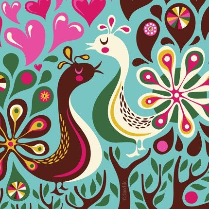 Love Garden... limited edition giclee print of an original illustration (8.5 x 11in)