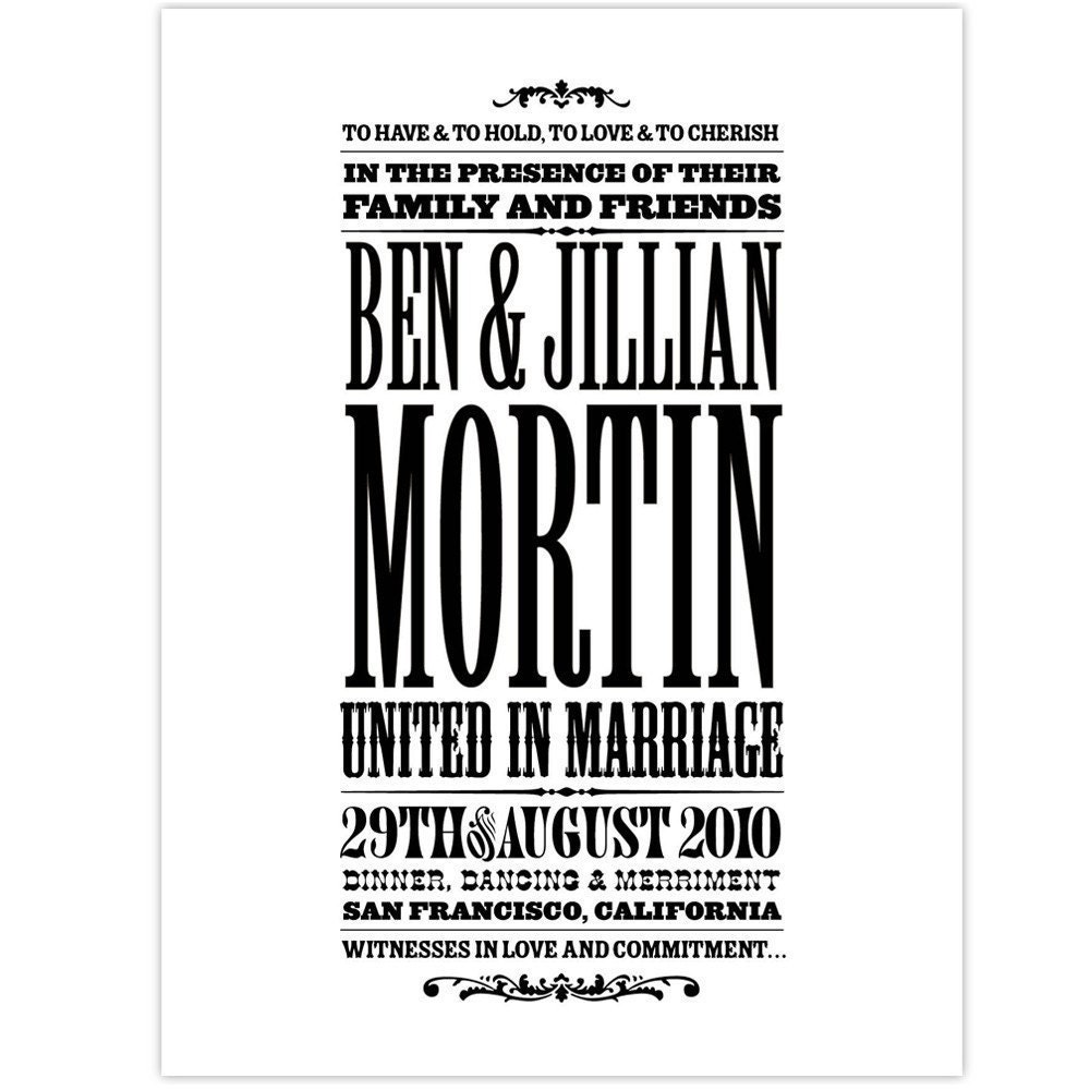 Printable Vintage Poster Guest Book (PDF)