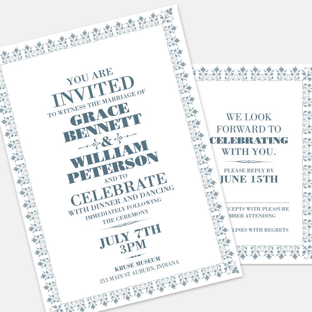 Printable Grace Invitation (PDF)