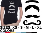 Mustaches American Apparel Sheer Jersey Short Sleeve Summer T-Shirt (6401)