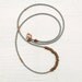 Everyday Necklace Beaded // Gray and Copper // Minimal and Rustic Seed Beads