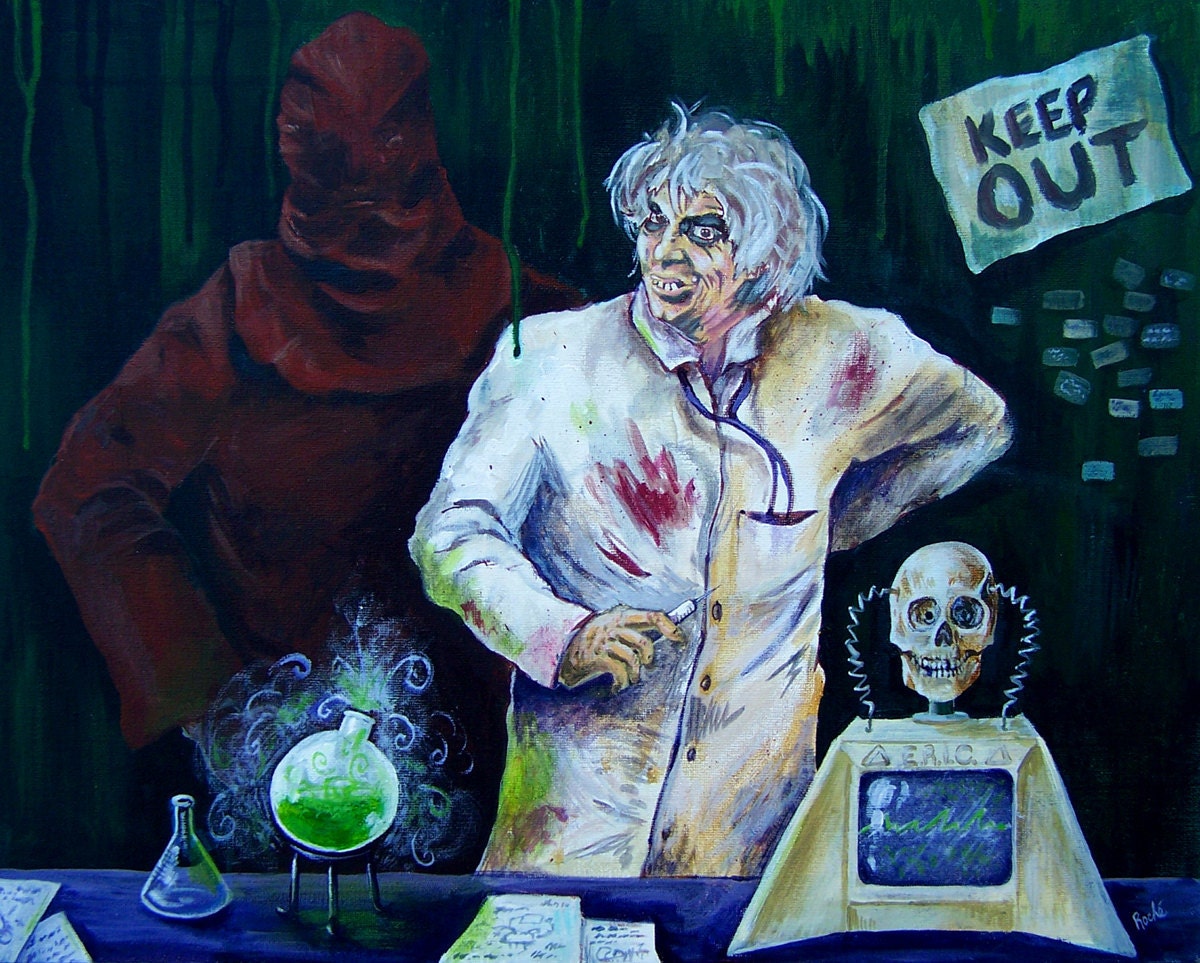 Morgus the Magnificent print New Orleans icon Matted Signed
