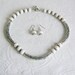 Snow Quartz and Silver Choker