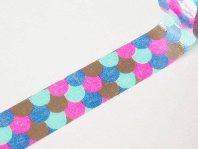 mt Washi Masking Tape - Metallic Fish Scales - Limited Edition