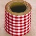 Kurashiki Fabric Masking Tape - Red Gingham Check - 45mm Wide
