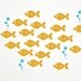 Ocean Baby Fish Vinyl Wall Decals Kids Underwater Nursery: Swim LEFT
