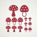 Woodland Mushroom Toadstool Vinyl Wall Art Decals