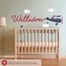 Airplane Decal Boy Name Skywriter Children Nursery