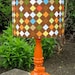 CYBER SALE - Argyle Drum Lampshade Set