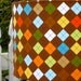 CYBER SALE - Argyle Drum Lampshade Set