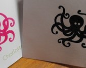 Personalized octopus notecards - boy or girl