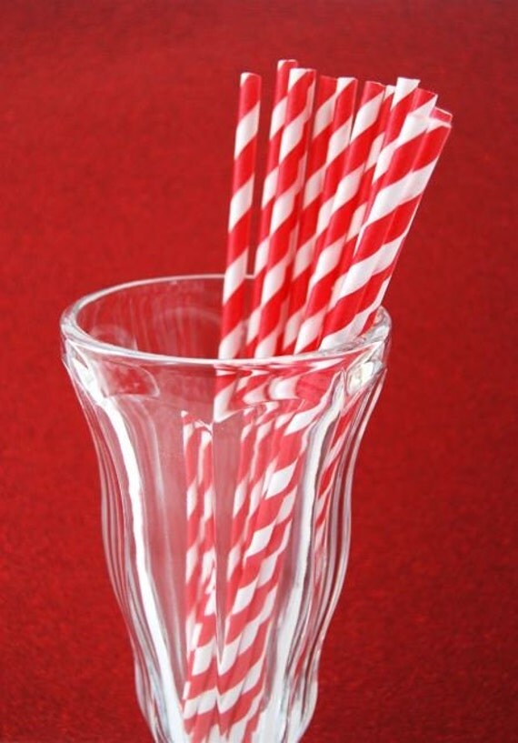 red and white paper straws red and white paper straws