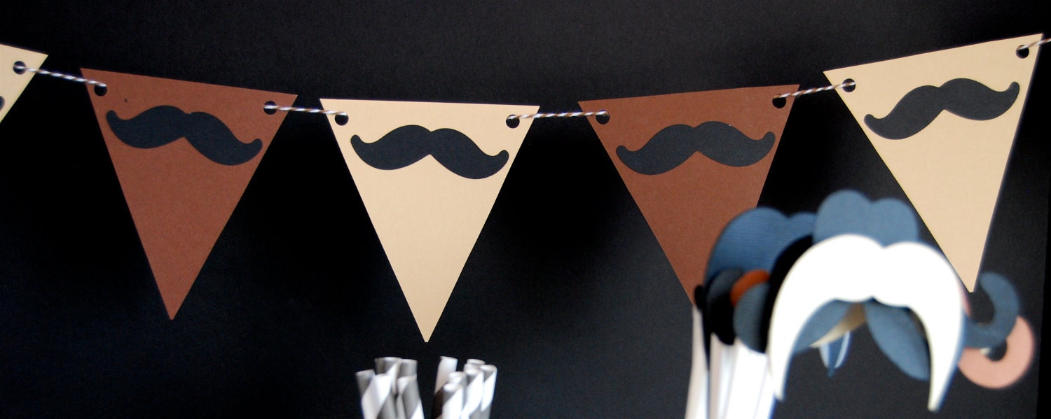 Mustache Party Banner