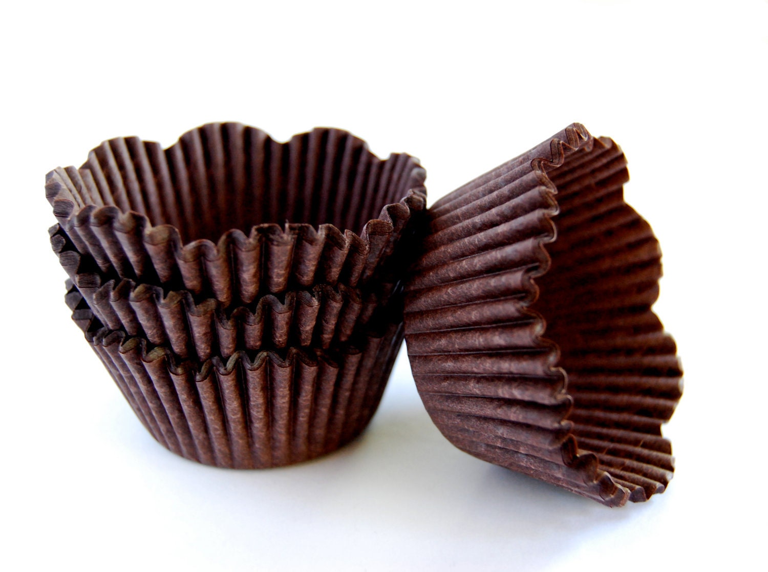 Brown Petal Cupcake Liners (50)