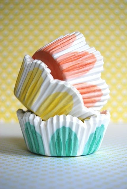 Assorted Pretty Pastel Tulip Cupcake Liners (75)