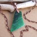 Victorian Green Sea Glass Necklace
