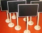 The Original Mini Chalkboard Stands  --- Place Settings, Food Marker, Wedding Chalkboards, Buffet Labels