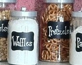 Chalkboard Labels Fancy Vinyl Chalk Labels by Bradens Grace  - 12 - 3.5 inch