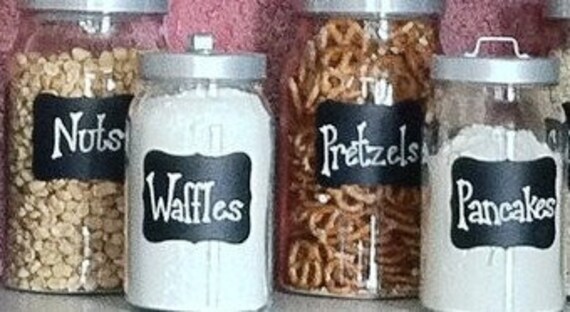 Chalkboard Labels Fancy Vinyl Chalk Labels by Bradens Grace  - 12 - 3.5 inch