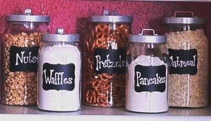 Chalkboard Labels Vinyl Chalk Labels - 12 - 3.5 inch - Fancy Style