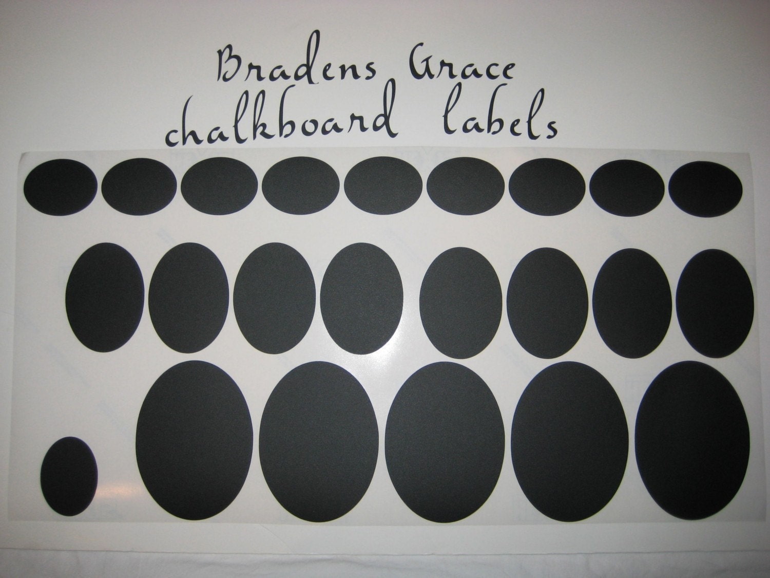 Chalk Labels (tm) Vinyl Chalkboard Labels Stickers VALUE PAK - Set Of 23 -   make your own mini chalkboards