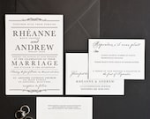 Wedding Invitation - French Canadian Collection