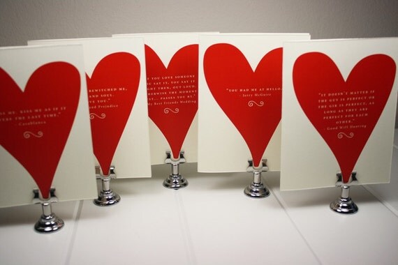 Items similar to Valentine Movie Quotes, Part 1 on Etsy