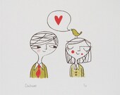 Love Bird 1 - Original screen print