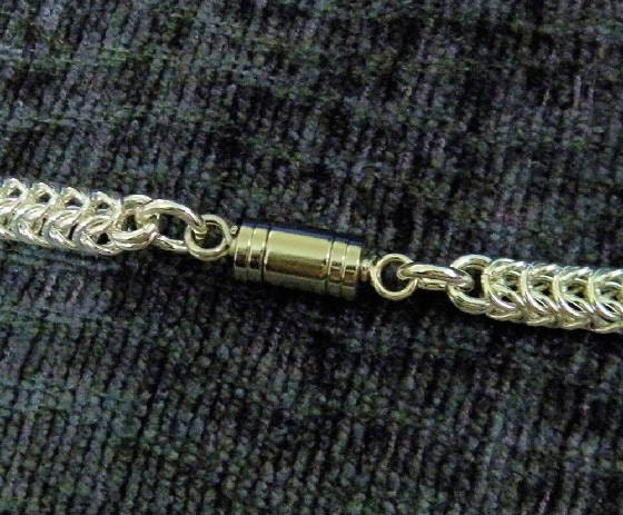 Chainmail Maille Box Link Queens Braid Bracelet