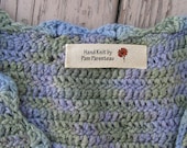 Personalized knitting labels-Gerber Daisy