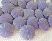 Lilac TIme Vintage Buttons - 1940s Antique Wood