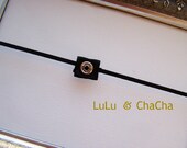 Super Skinny Interchangeable SNAP headband--Black