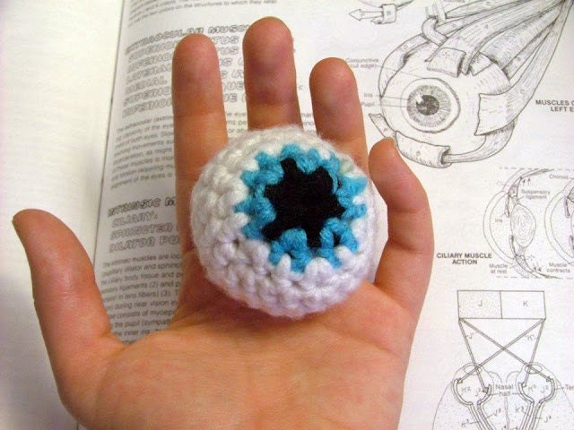 Pattern, Eyeball Crochet Plush