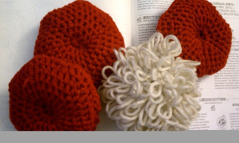 Crochet Plush Red Blood Cell