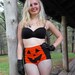 Halloween Jack O Lantern Pumpkin Roller Derby High Waisted Hot Pants