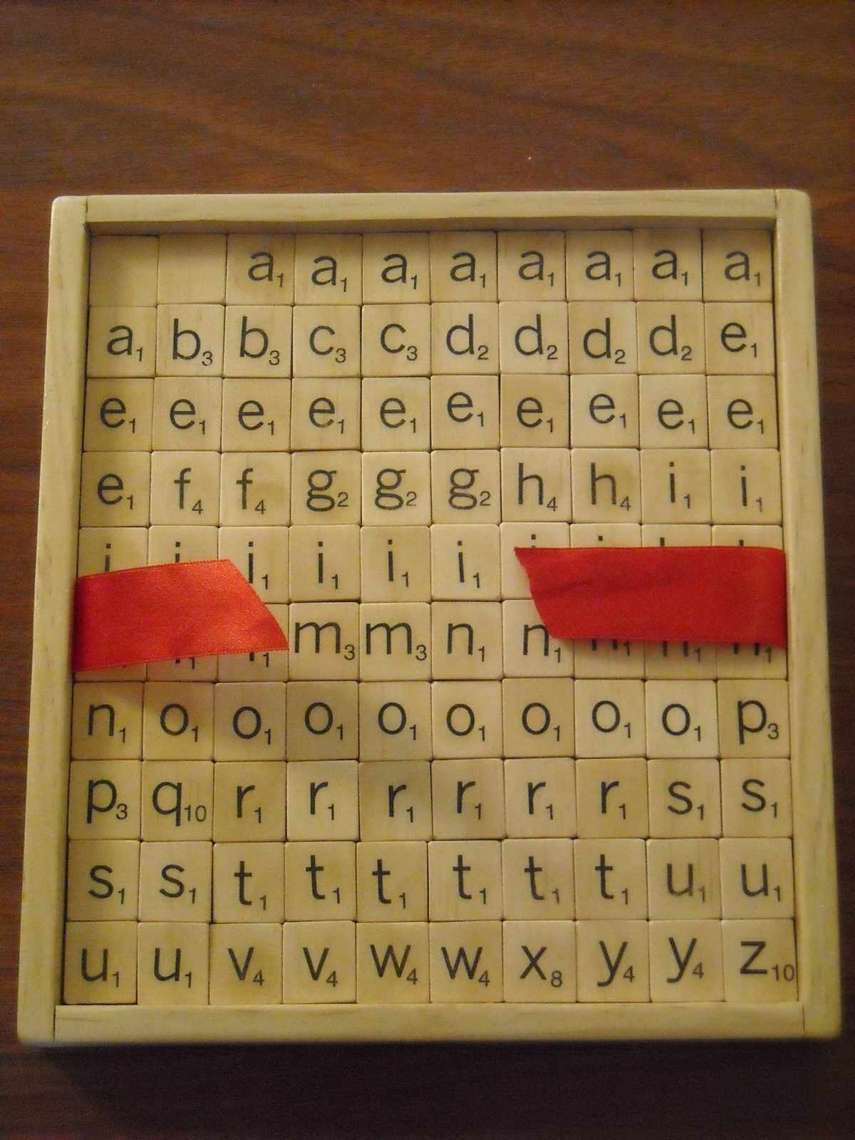 Lower Case Gaming Tiles Scrabble-esque