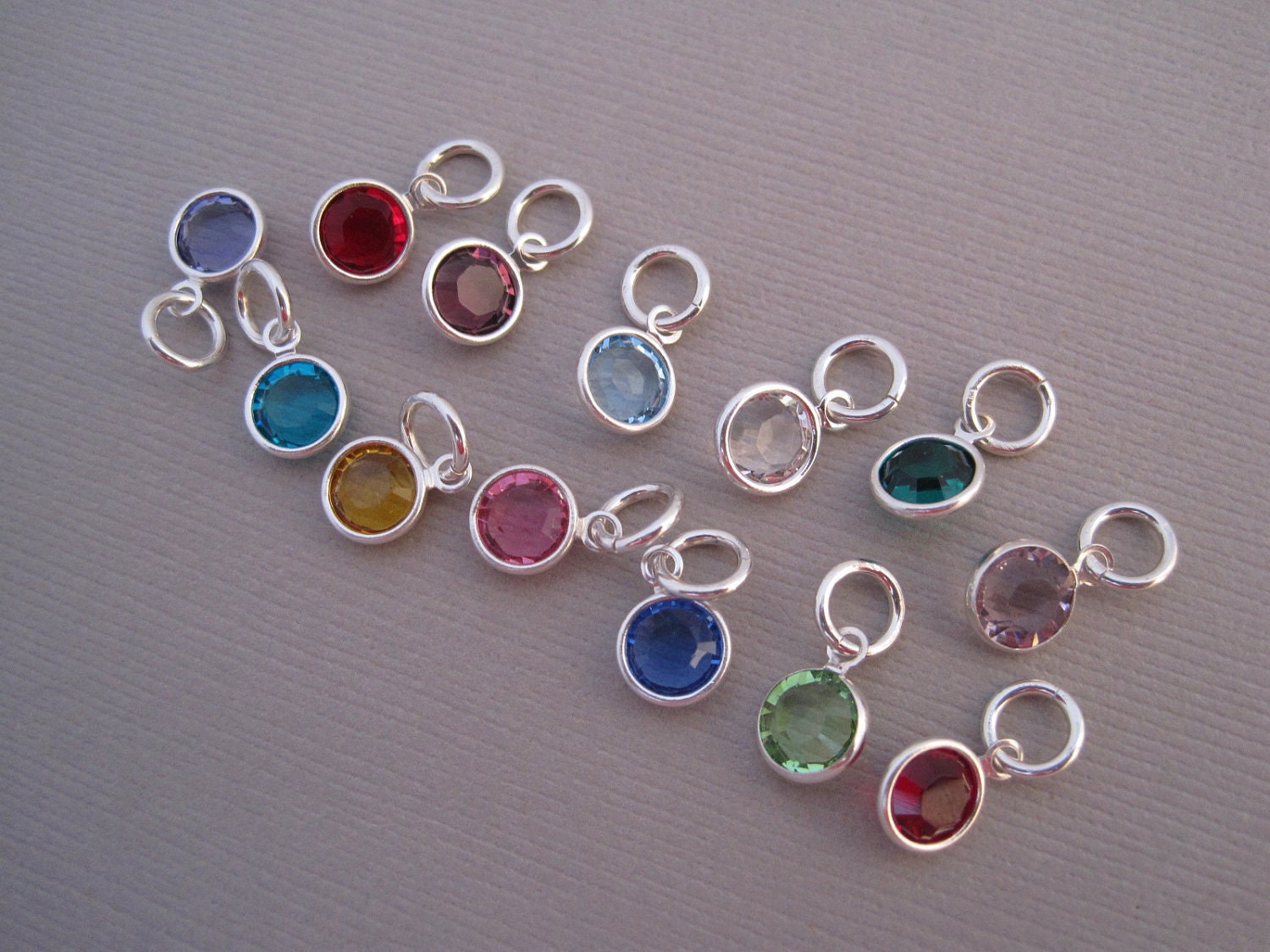 6 MM Swarovski Crystal Birth Stone Drop Charm