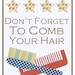Kids Art, Bathroom Art- Brush Your Teeth, Wash Your Hands, Comb Your Hair, Nursery Art, Children's Wall Decor 11 x 14
