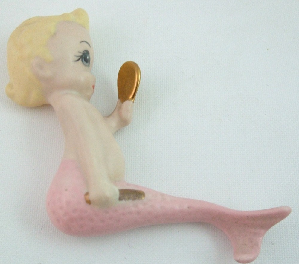 Vintage Mermaid Baby Ceramic Wall Art By MakeMoxie On Etsy