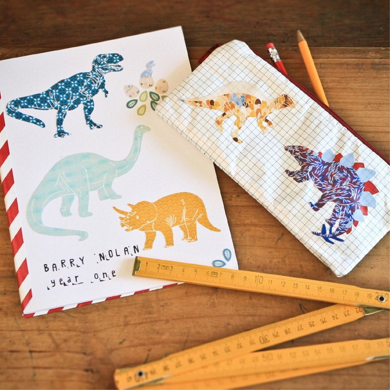 Wall Decals Mini Dinosaurs (Reusable and removable fabric stickers, not vinyl) - MINI Dinosaurs