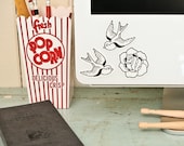 SALE Wall Decals Mini Tattoo (Reusable and removable fabric stickers, not vinyl) - MINI Tattoo Flash stickers for laptops, notebooks etc